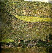 Gustav Klimt unterach vid attersee oil